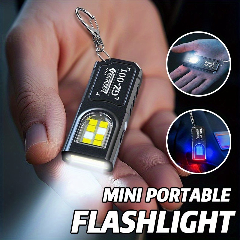 Keychain Flashlight - Powerful Mini COB LED Keychain Flashlight