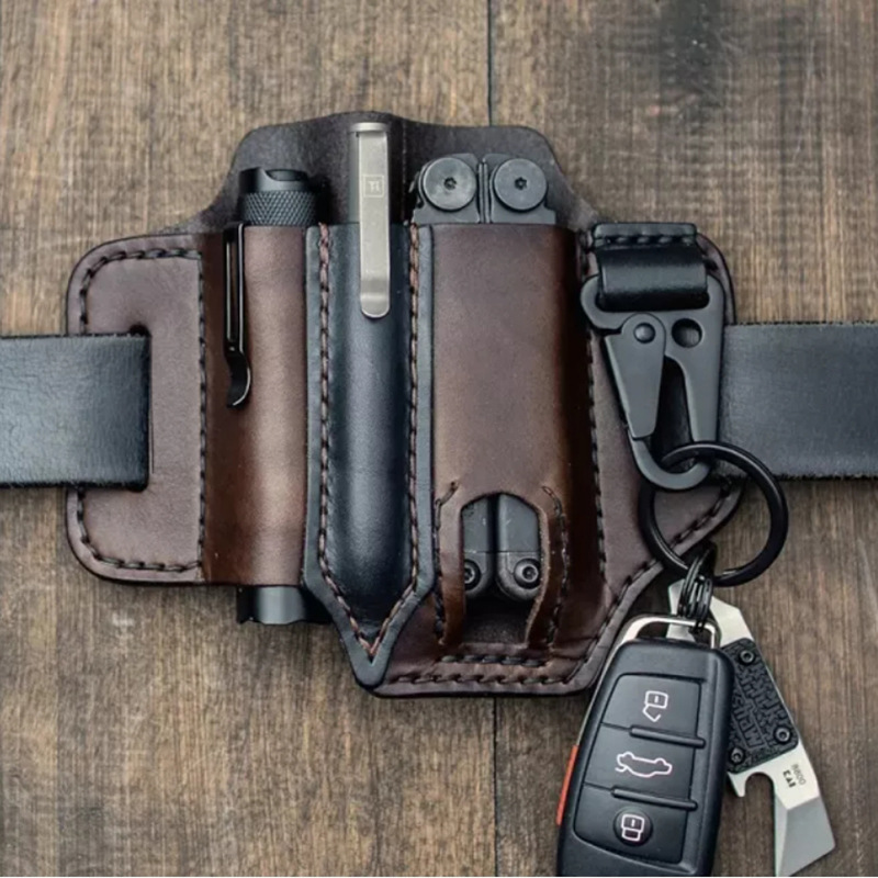 EDC Tactical Leather Pouch Ret - Leather Edc. Carry Pouch 评论和价格