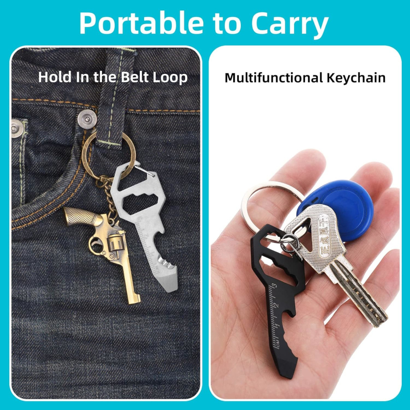 1Pcs Keychain Bottle Opener Mu - Edc Carry Backpack 评论和价格