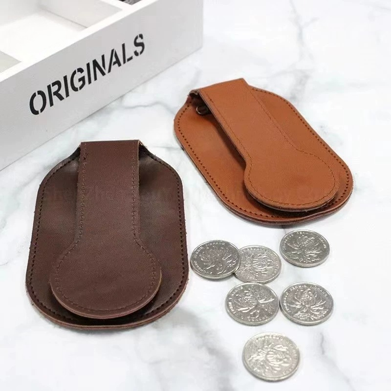 Women Foldable EDC Coin Purse  - Leather Edc. Carry Pouch 评论和价格