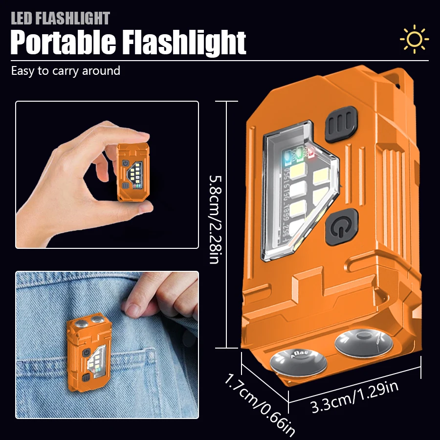 Mini Keychain EDC Flashlight R - Keychain Flashlight 评论和价格
