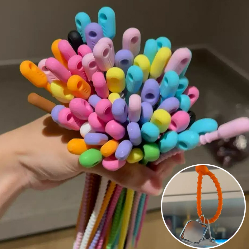 200Pcs/Lot Silicone Reusable B - Gear Tie Reusable 评论和价格