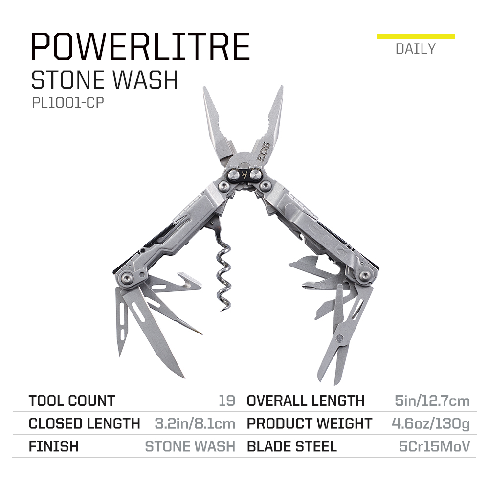 SOG 19 in 1 PowerLitre Mini Mu - Edc Carry Pliers 评论和价格