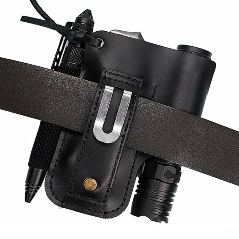 EDC Leather Flashlight Tool Ho - Edc Carry Belt Pouch 评论和价格