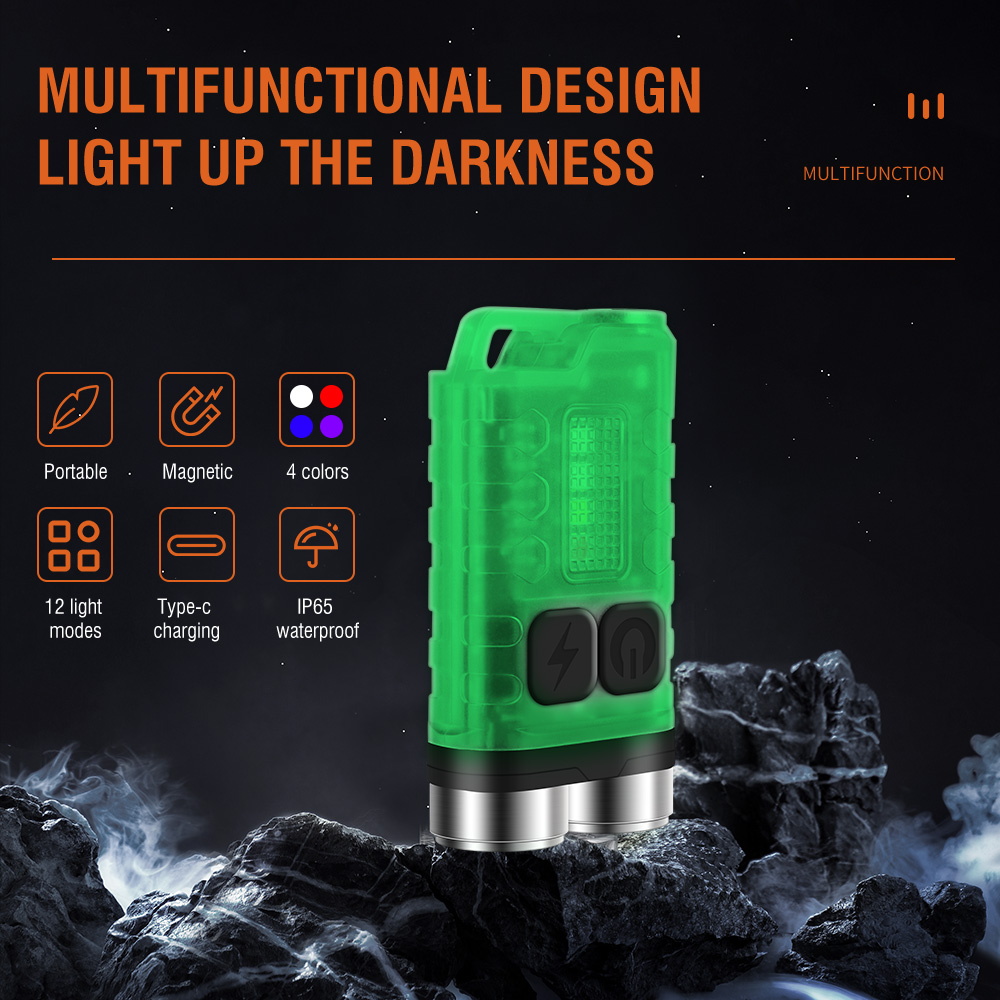 V3 EDC Flashlight Mini Keychai - Keychain Flashlight 评论和价格