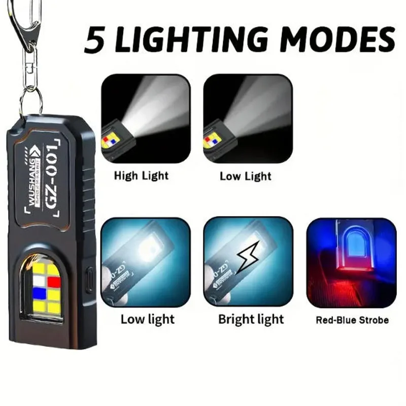 Powerful Mini COB LED Keychain - Keychain Flashlight 评论和价格