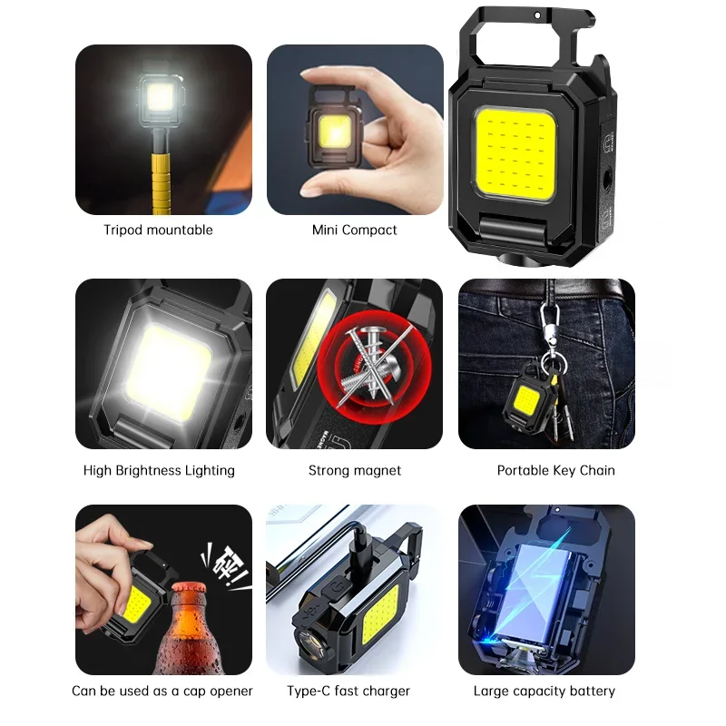 Mini Flashlight Keychain Light - Keychain Flashlight 评论和价格