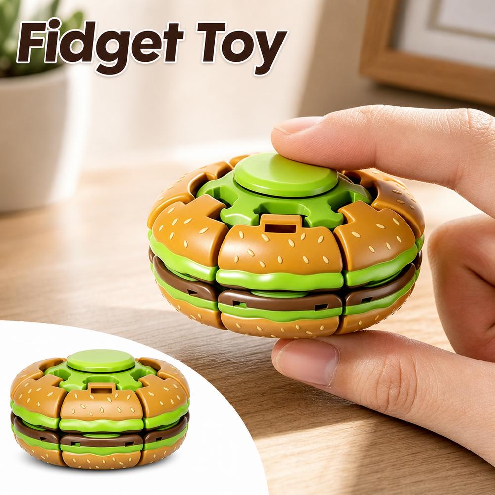 Burger Gyroscope Fidget Toy Fi - Fidget Spinner Bearing 评论和价格