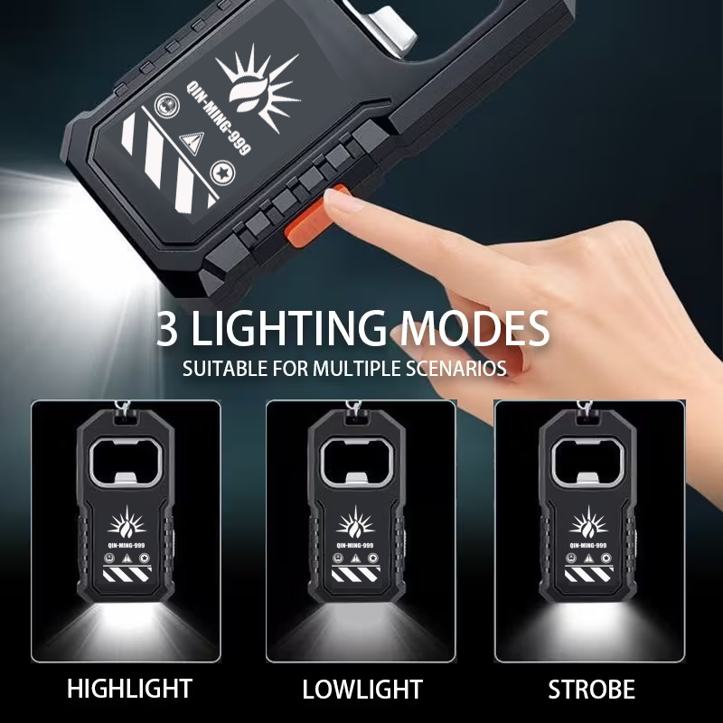 2Pcs Portable LED COB Keychain - Keychain Flashlight 评论和价格