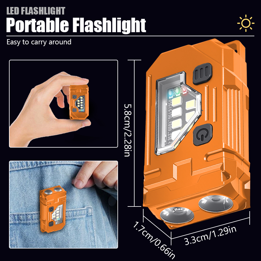 Mini Keychain EDC Flashlight R - Keychain Flashlight 评论和价格