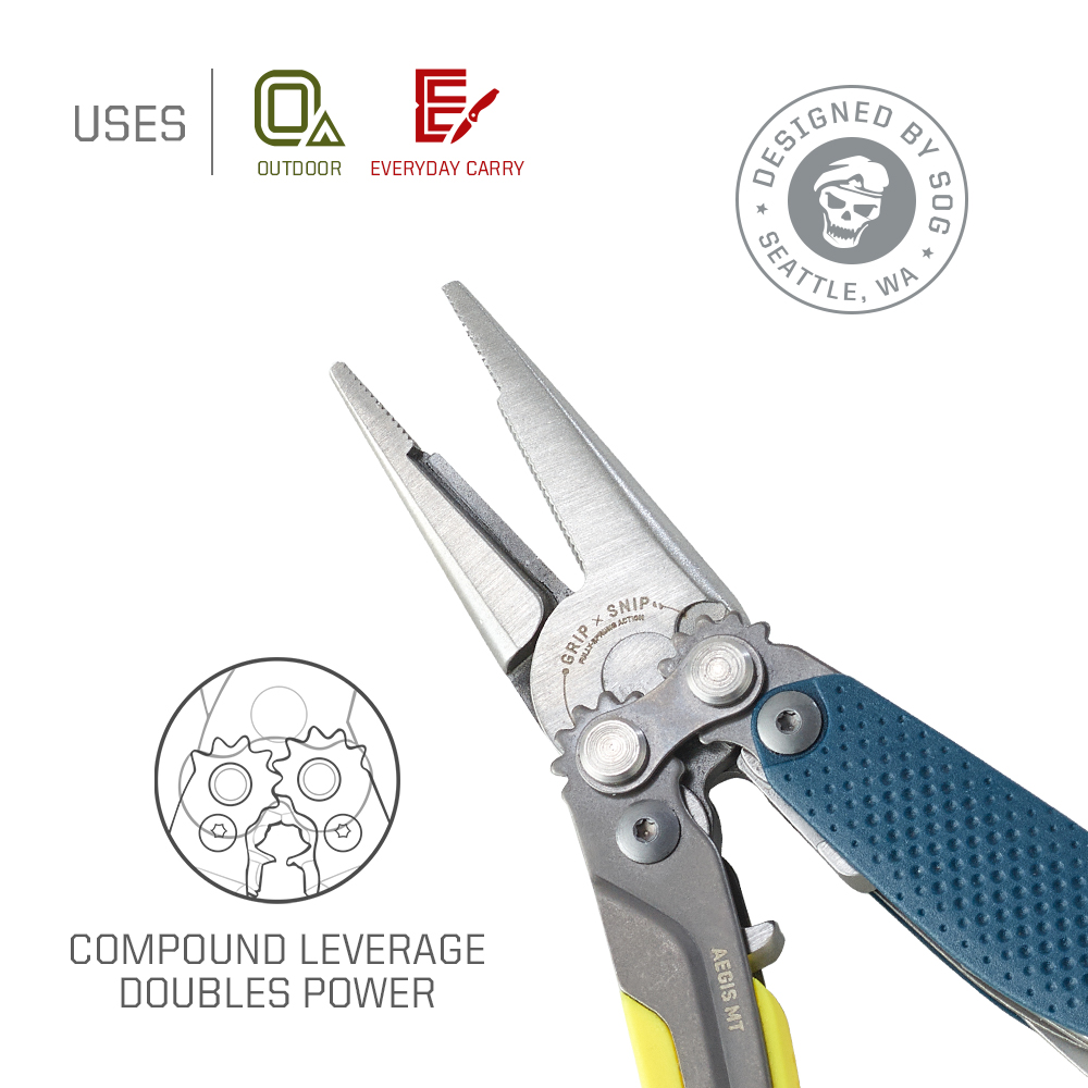 SOG 5 in 1 Aegis MT Mini Porta - Edc Carry Pliers 评论和价格