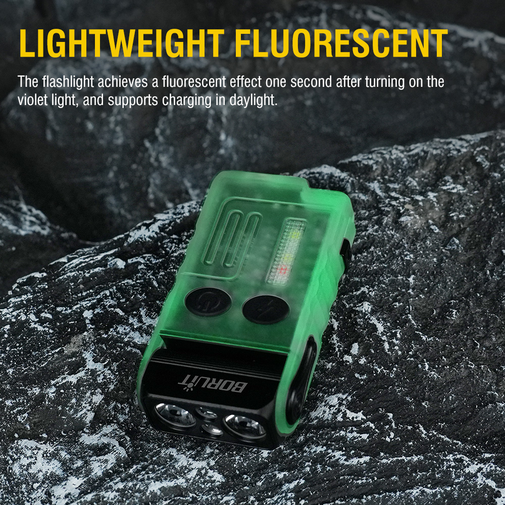 BORUiT V20 Fluorescence Buzzer - Keychain Flashlight 评论和价格