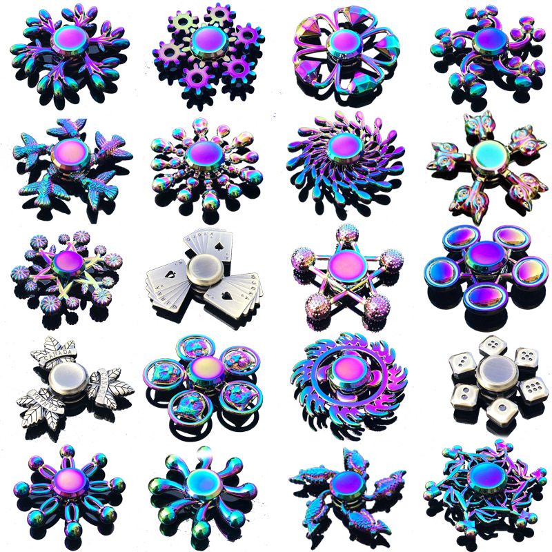 Rainbow Fidget Metal Spinner C - Fidget Spinner Bearing 评论和价格