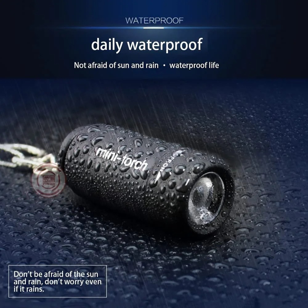 USB Rechargeable Camping Mini  - Keychain Flashlight 评论和价格