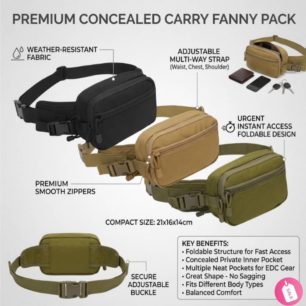 Tactical Concealed Carry Fanny - Edc Carry Fanny Pack 评论和价格