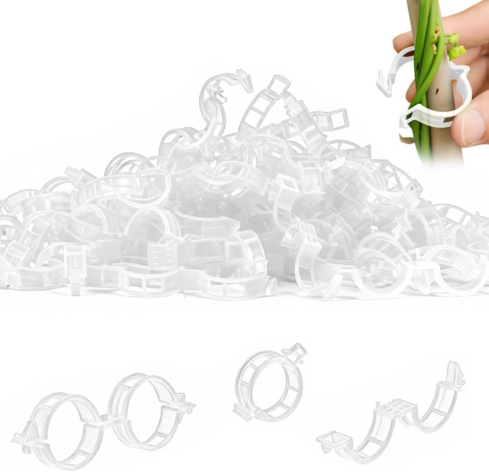 100PCS Plant Support Clips Reu - Gear Tie Reusable 评论和价格