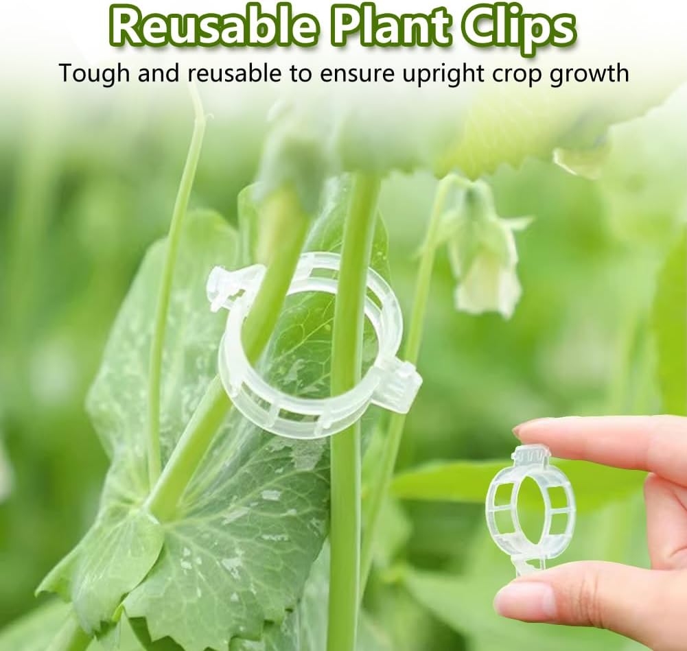 100PCS Plant Support Clips Reu - Gear Tie Reusable 评论和价格