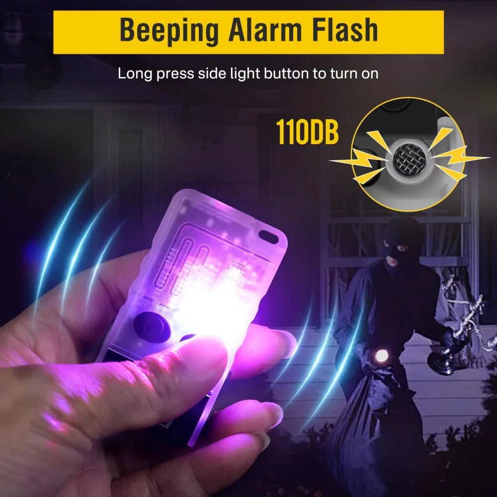 BORUiT V20 Buzzer EDC LED Keyc - Keychain Flashlight 评论和价格