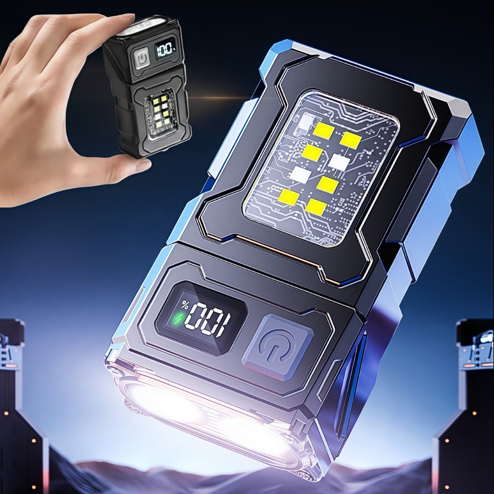 Rechargeable Mini LED Flashlig - Keychain Flashlight 评论和价格