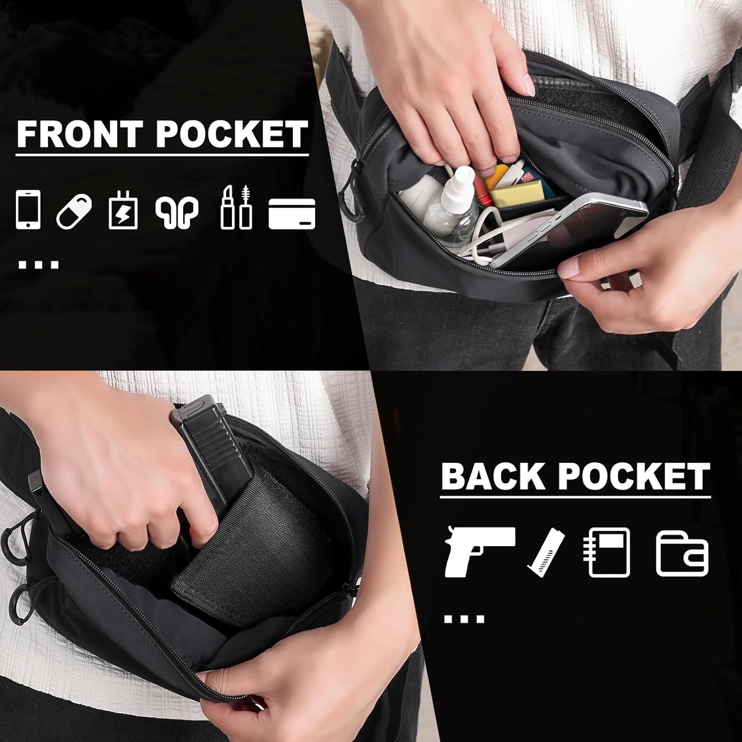 Tactical Fanny Pack with Holst - Edc Carry Fanny Pack 评论和价格