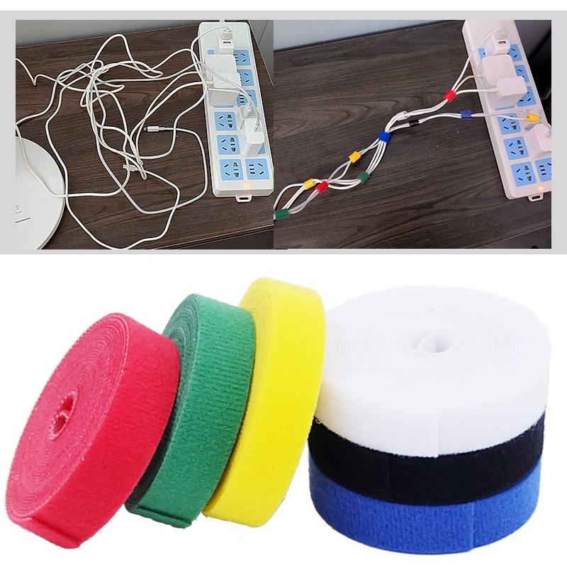 1/5M Cable Ties Reusable Adhes - Gear Tie Reusable 评论和价格