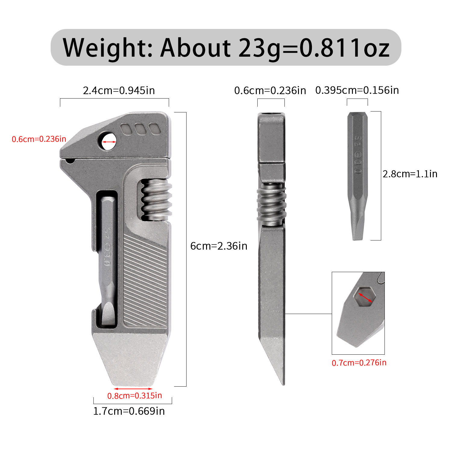 Titanium Alloy Mini EDC Multi  - Edc Everyday Carry Gear 评论和价格